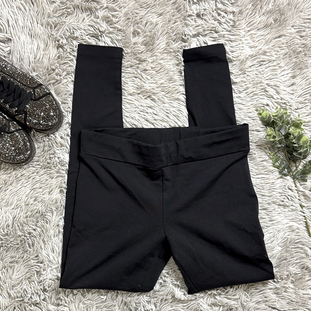 Matty M Black Stretchy Leggings High-Waisted